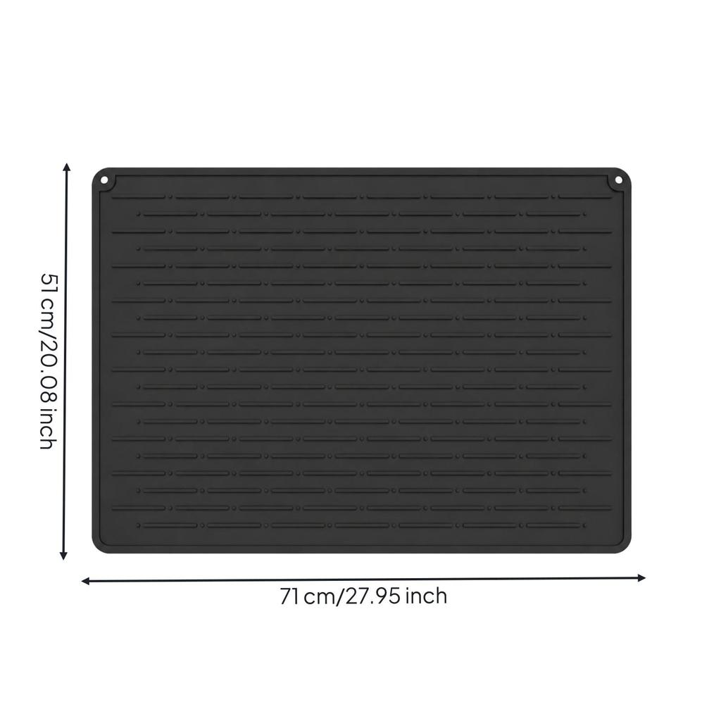 Food-Grade Silicone Kitchen Mat Perforated Induction Cooktop Cover Wipe-Clean