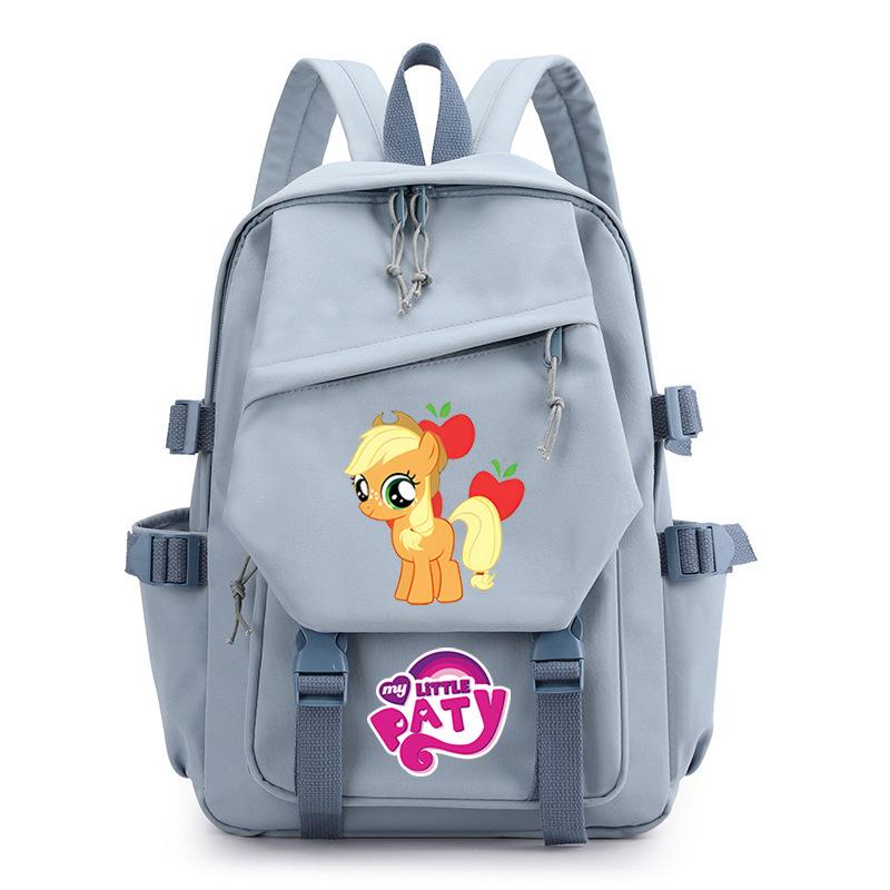 Pony Poly Rainbow Pony Printed Student School Bag Large Capacity Primary And Secondary School Student School Bag Children'S Backpack