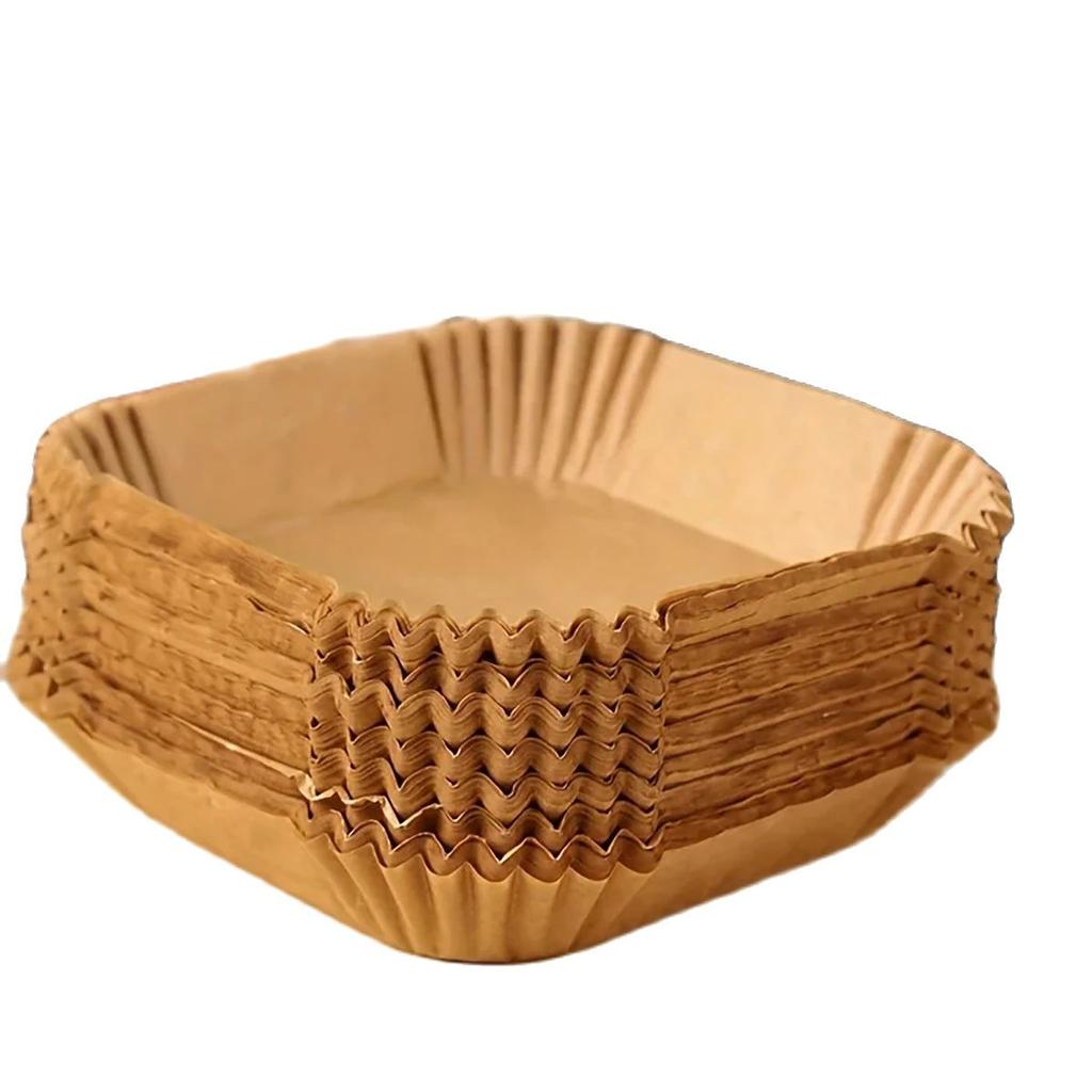 50 square air fryer paper lined with oil resistant air fryer disposable tray, oil-free air fryer,comic baking traybaking paper