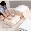 Cotton Satin Duvet Storage Bag Large Collapsible Organizer For Bedroom And Travel Use