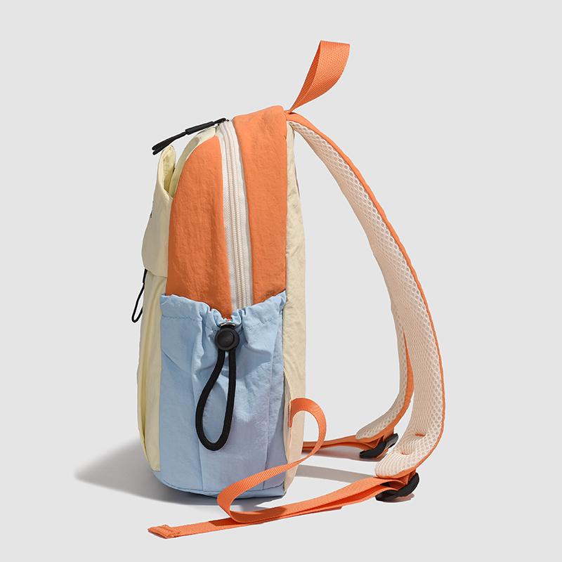 Lightweight Backpack Travel Bag Contrast Color Student Schoolbag