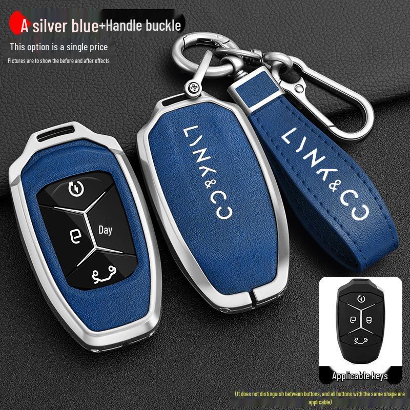 Lynk&Co Car Key Case: Metal Shell for Models 01, 02, 03 - Unisex Key Holder