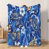 Fflannel Blanket 1pc Sea Turtles with Tropical Plants Soft Comfortable and Warm This Nap Blanket/sofa Blanket Is Suitable for All