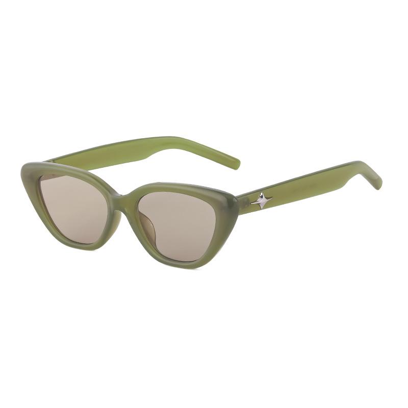 Cat'S Eye Small Frame Sunglasses Women'S Tide Star Glasses Sunglasses