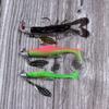 10 Stück Angelhaken mit Weidenblättern 7,2g/9,2g/16,4g 3D-Augen Köderhaken Jig-Kopfhaken Angelzubehör