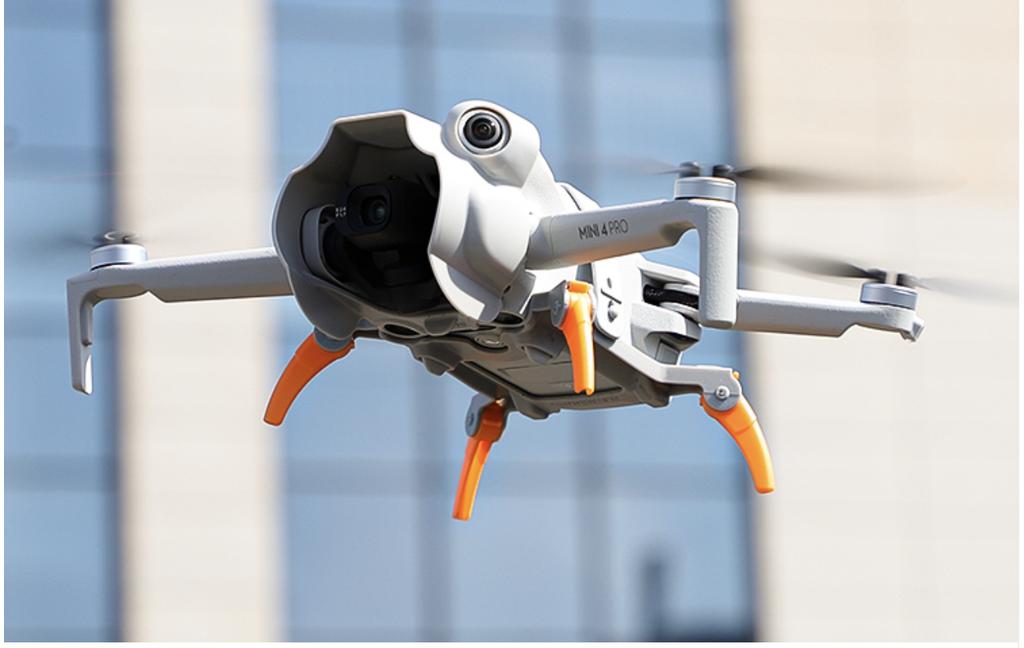 DJI Mini 4 Pro Foldable Landing Leg Sled - Orange
