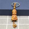 Versatile Buddhas Pendant Keychain Wealth Luck Keyring for Everyday Use