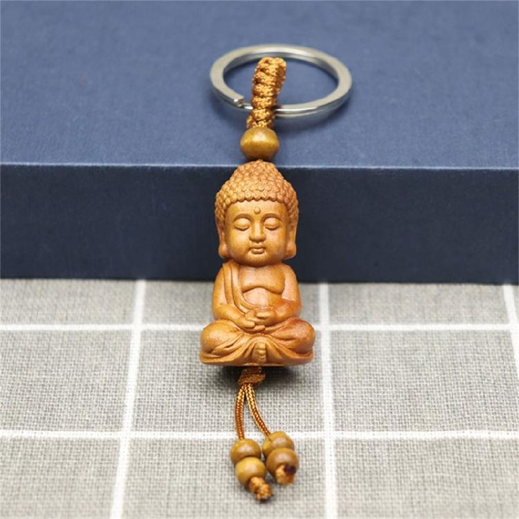 Versatile Buddhas Pendant Keychain Wealth Luck Keyring for Everyday Use