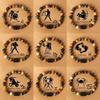 Tiger Eye & Picture Stone Beaded Bracelet - Zodiac Constellations