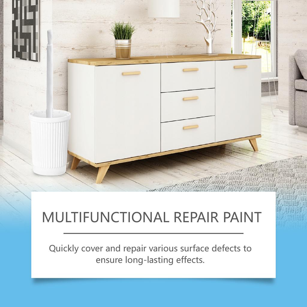 JAKEHOE Multifunktionale Reparaturfarbe Wasserdicht Badezimmerrenovierung Abdecken von Kratzern Mängeln Reparatur Wände Multifunktionale Farbe