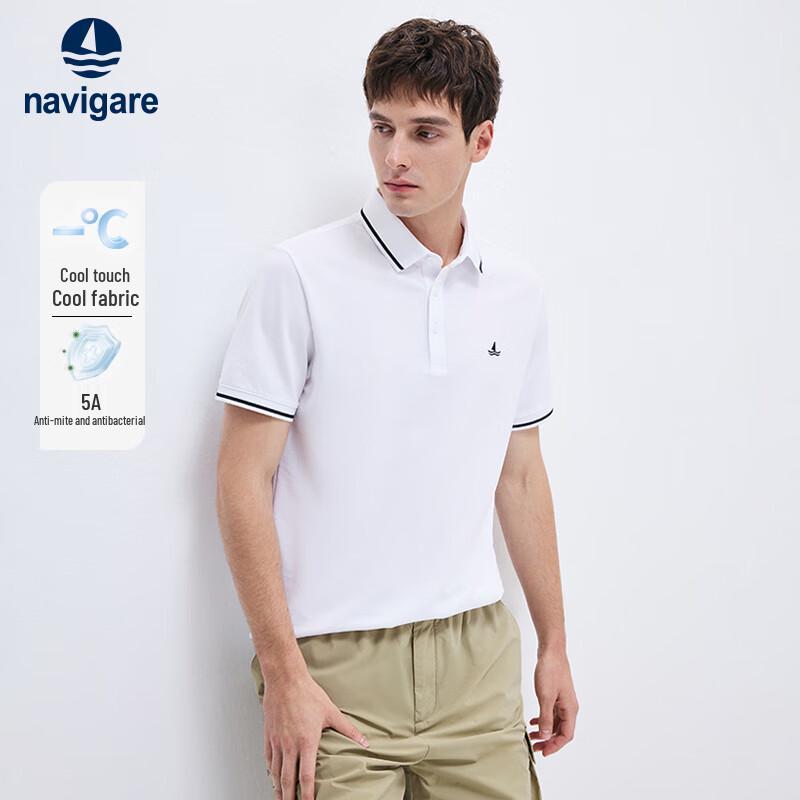 Herren Navigare Cool-Touch Antibakterielles Poloshirt