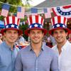 Patriotic Tall Top Hat American Flag Design Independence Day Decoration Costume Accessory Party Wear