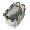 Sturdy Cotton Rope Basket with Handles Practical Woven Storage Holder Baskets For Organizing Clothes Towels And More