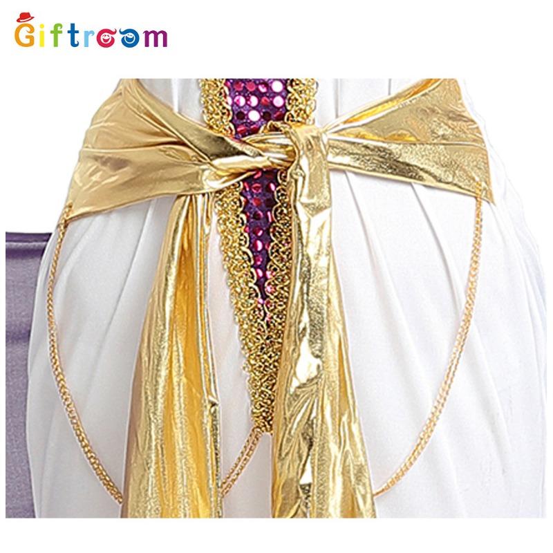 Kostium na Halloween Faraon Kleopatra Fioletowy Kostium Sceniczny Kleopatry Uniform do Gry