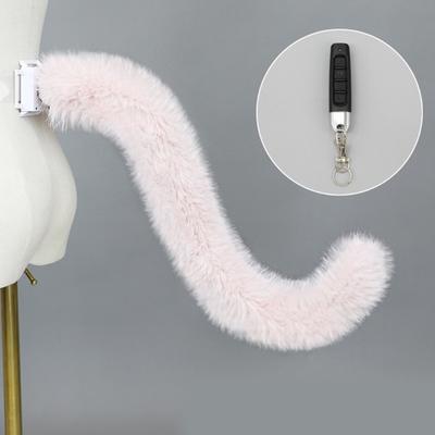 Bonita Cola de Gato de Peluche para Halloween, Carnaval, Fiesta de Cumpleaños, Control Remoto, Cola que se Mueve, Accesorios de Cosplay de Anime