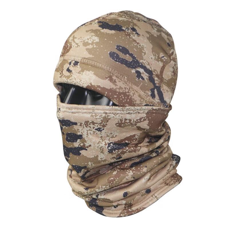 Набор: Флисовый шарф-воротник и шапка с пустынным камуфляжем Bai Cheng Dao