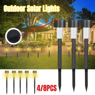 Solární nabíjecí lampa s vysokým jasem, venkovní vodotěsná, krajinářská, zahradní, kanálová, nádvoří, trávník a zahradní dekorace