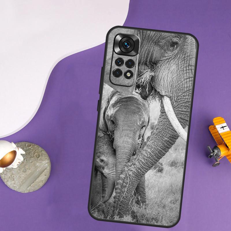 Elephant Animal Case For Xiaomi Redmi Note 13 14 Pro 12 9 10 11 Pro 10S 11S 12S Redmi 14C 13C 10C 12C Cover