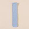 Autumn Children's Wooden Ear Long Tube Pile Socks Calf Socks Autumn and Winter Solid Color Vertical Over-the-knee Socks