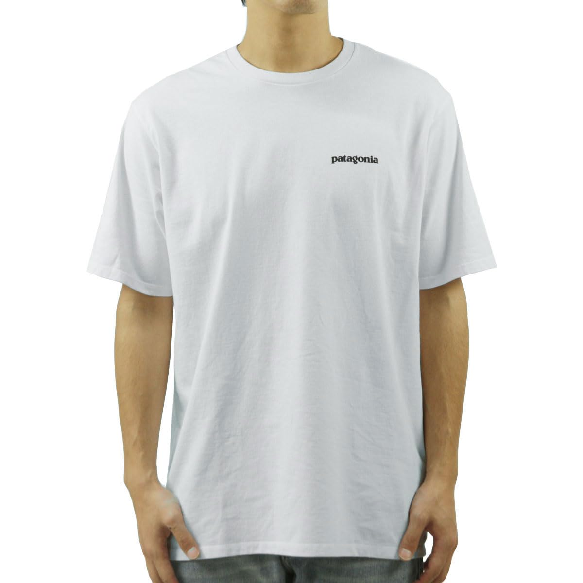 Patagonia Logo Responsibility Size Logo Responsibility Tee P-6 T-Shirt, White, Men s, S, 38504, White, M s P-6 белый