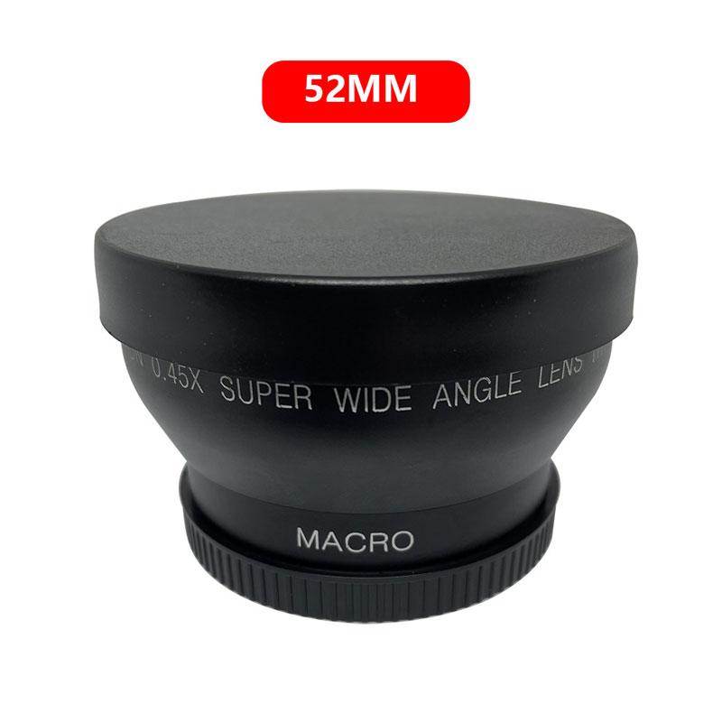 52mm 0.45x Fisheye Wide Angle Macro Lens Infrared Compatible High Definition Lens For Nikon 18-55mm 55-200mm 50mm 1.4 50mm