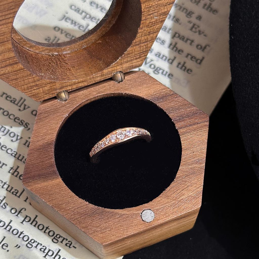 Explosive super flash gradual change row diamond ring ring irregular ins ring ring