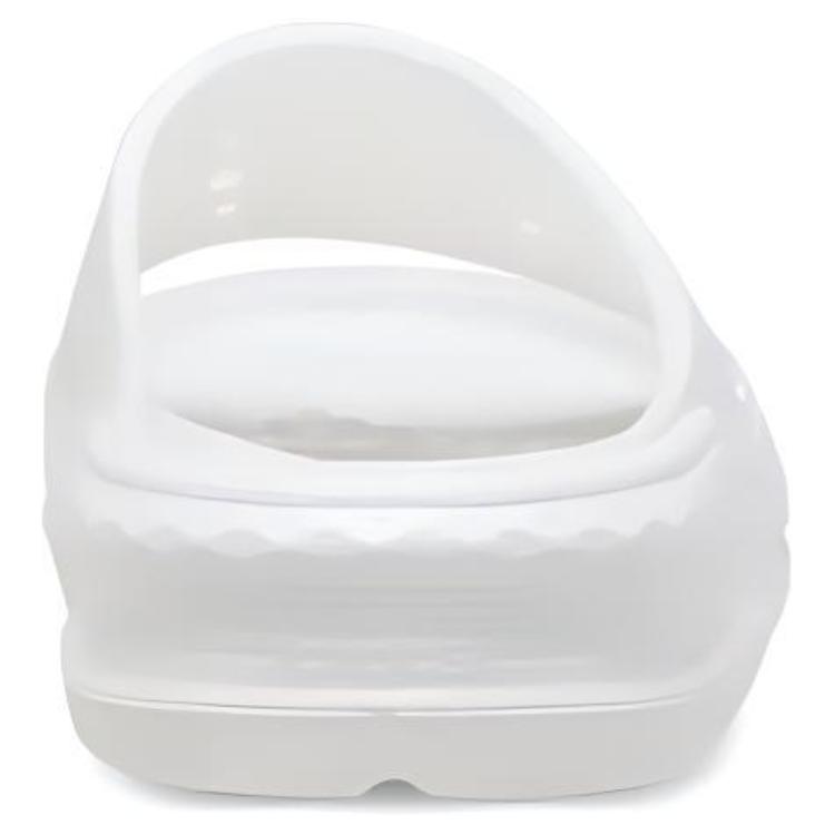 Crocs Round Toe Soft Bottom Breathable Slide Sandals Unisex Footwear White 209416-100
