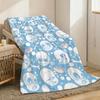 Undertale Cute Throw Lightweight 240g Flannel Blanket Soft Skin-friendly for Summer Cooling