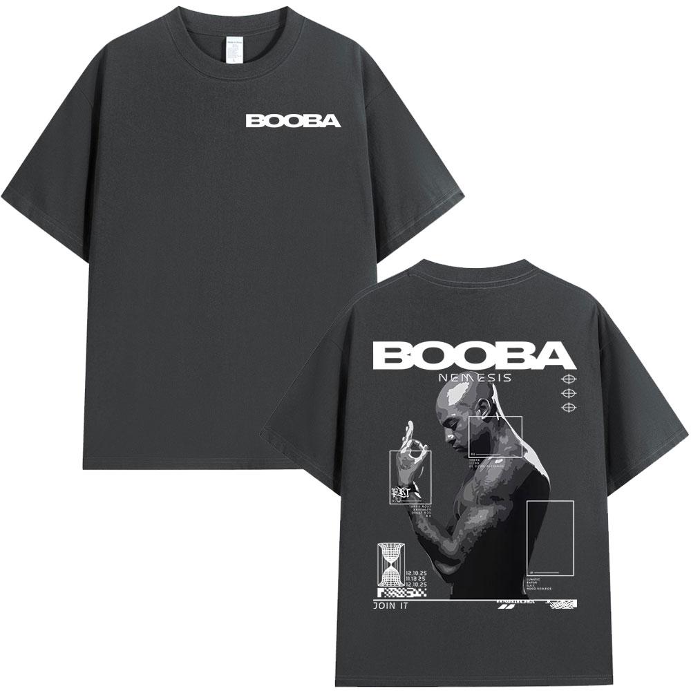 Rapper Booba Nero Nemesis Album T-shirts Mannen Vrouwen Retro Gotische Hip Hop Korte Mouw T-shirts Man Katoenen T-shirt Streetwear