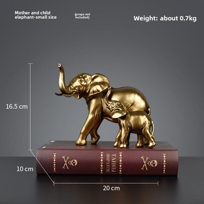 Simulation Elefant Harz Handwerkskunst Ornament Haus Schreibtisch Wohnzimmer Couchtisch Weinschrank Statue Dekoration