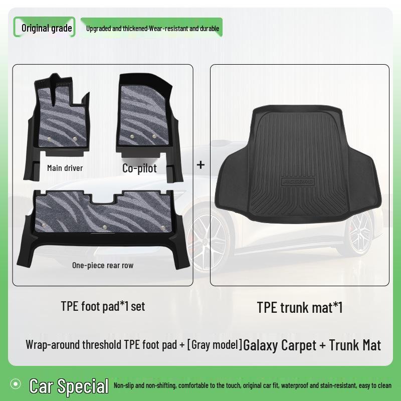 2025 BYD Han L EV/DMP TPE Floor Mats Full Coverage Interior Modification