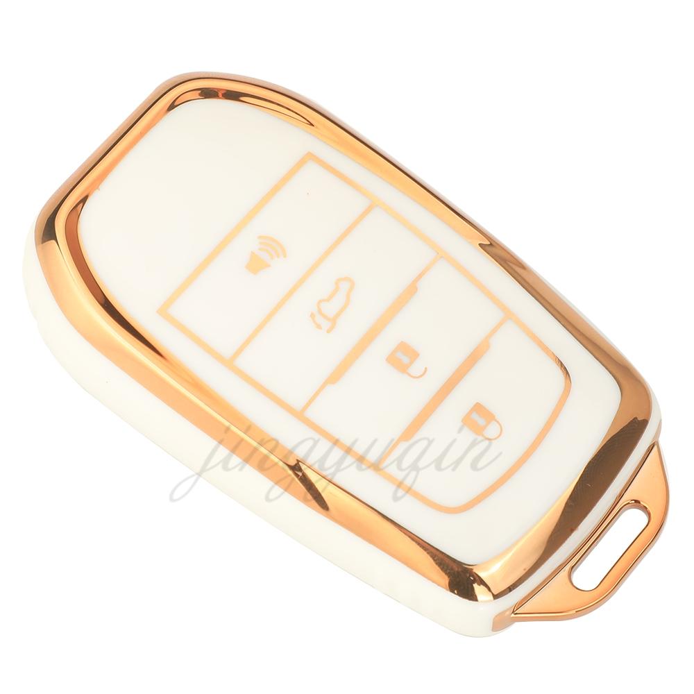 Jingyuqin 2/3/4 Buttons Soft TPU Car Key Cover Case For Toyota CHR Hilux Land Cruiser 200 Camry Corolla RAV4 Highlander Crown