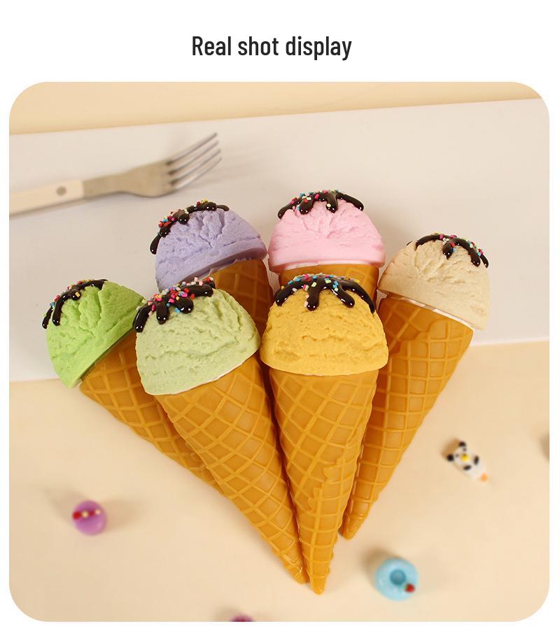 PVC Faux Ice Cream Cone for Display & Play