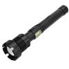 Red and White Bright Flashlight Long Pattern USB Rechargeable Flashlight for Outdoor