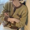 Autumn New Vintage O Neck Knitted Sweater Cardigans Women Elegant Casual Solid Loose Outer Knitted Cardigan Coat Women Fashion Winter Sweaters 25535