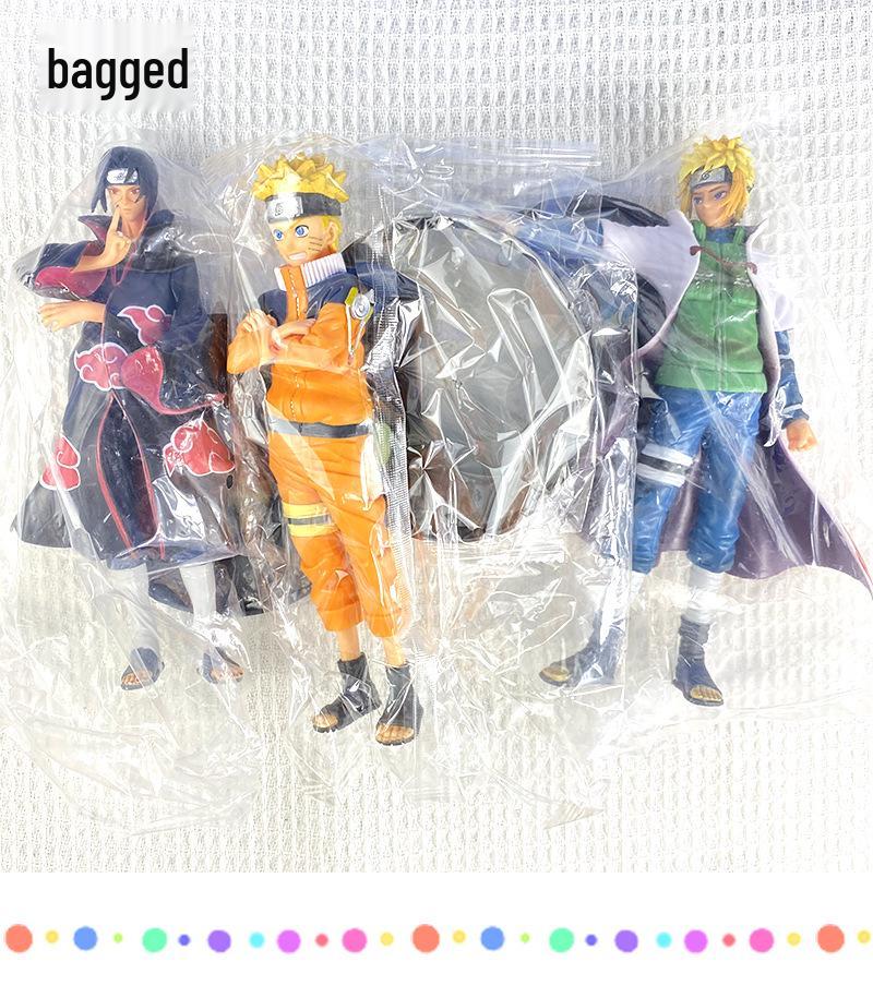 Naruto Anime Figures: Great Sword Kakashi, Uchiha Itachi, Sasuke, Minato, and Sakura