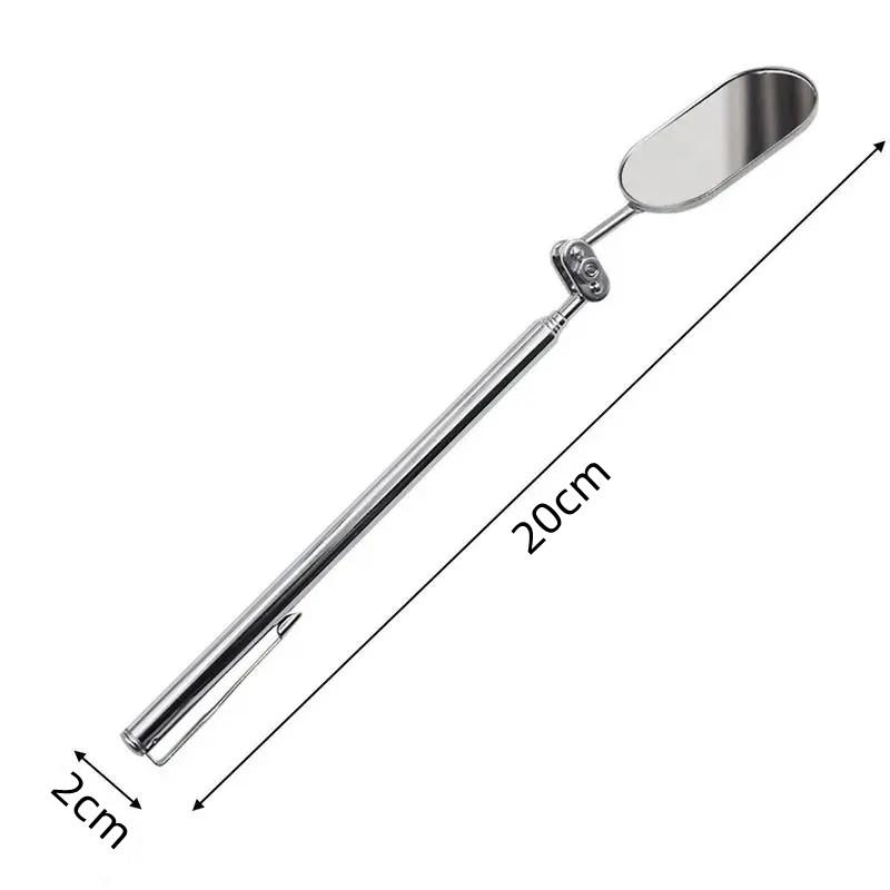 Portable Car Telescopic Inspection Lens Round Angle Observation Mirror Manual Maintenance Detection Tool