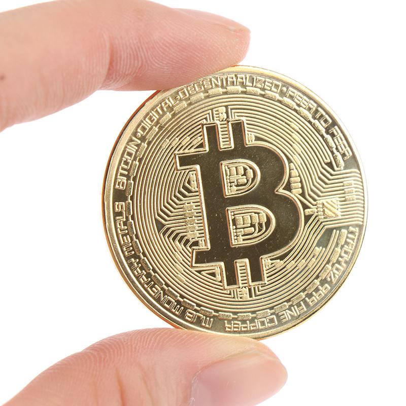 Creative Souvenir Plated Bitcoin Collectible Great Gift Bit Coin Art Collection