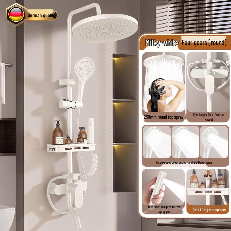 

TLXT Cloud White Thermostatic Shower System