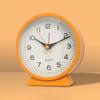 4.5inch Retro Luminous Alarm Clock Silent Battery Operated Bedside Desk Clock For Bedroom Home Office Decor