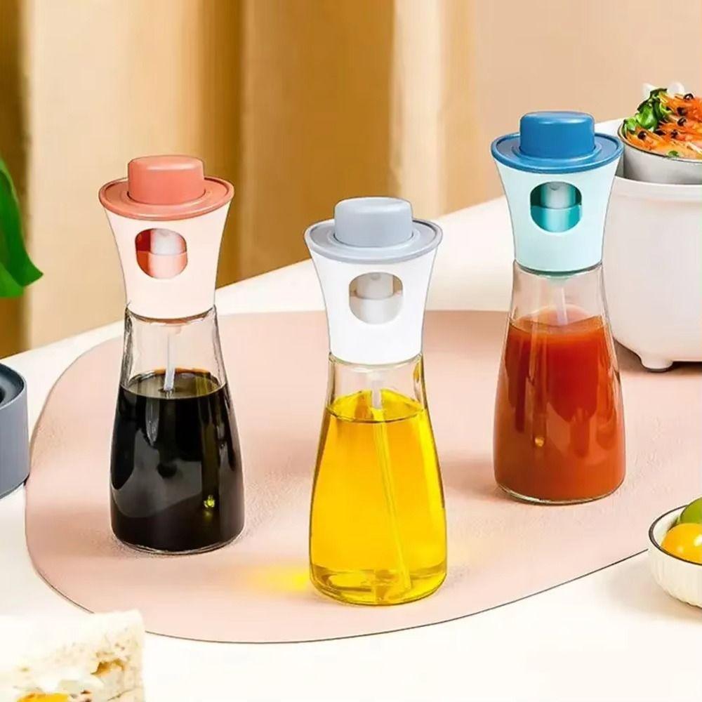 Soy Sauce Seasoning Condiment Bottle Glass Olive Oil Spray Bottle New Spray Oil Dispenser Barbecue