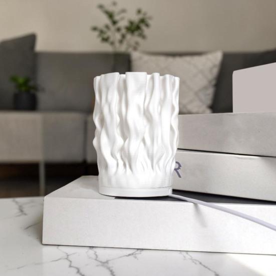 Yousheng 3D Printed Pleated Night Light Decorative Bedside Lamp with Unique Accordion Design USB Powered Table Lamp for Living Room Home Decor