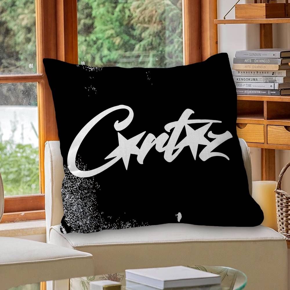 Devil's Island English C-Corteiz Office Cushion Pillowcase Car Cushion Cover45X45CM Lumbar Pillowcase Sofa Pillowcover