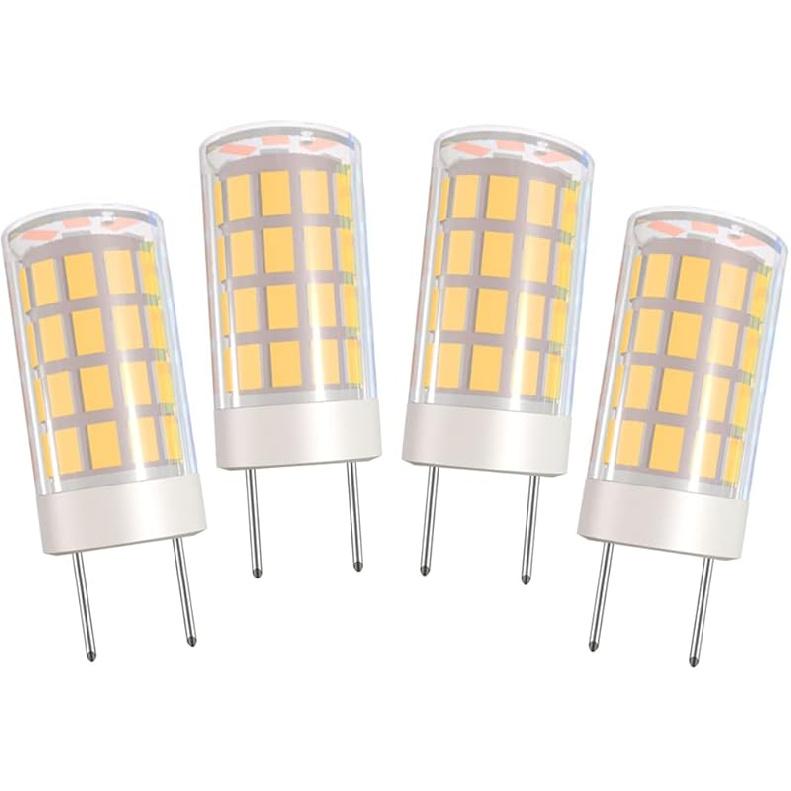 GY6.35 LED Bulb 12V AC/DC GY6.35 Bi-pin Base T4 JC Type 4W LED Bulb Dimmable 40W Halogen Bulbs Equivalent for for Desk Lamp,Chandelier Light