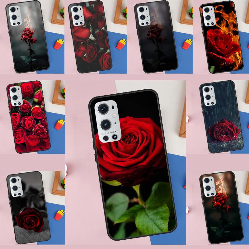 Red Rose Flower Funda For OnePlus 13R 13 12 12R 11 10 Pro 8T 10T OnePlus Nord 4 CE 2 3 Lite N30 N20 N10 Case