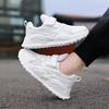 Weiße Kinder Leder Freizeitschuhe für Jungen Mädchen Laufschuhe Outdoor Atmungsaktives Mesh Kinder Schule Walking Sport Rutschfest