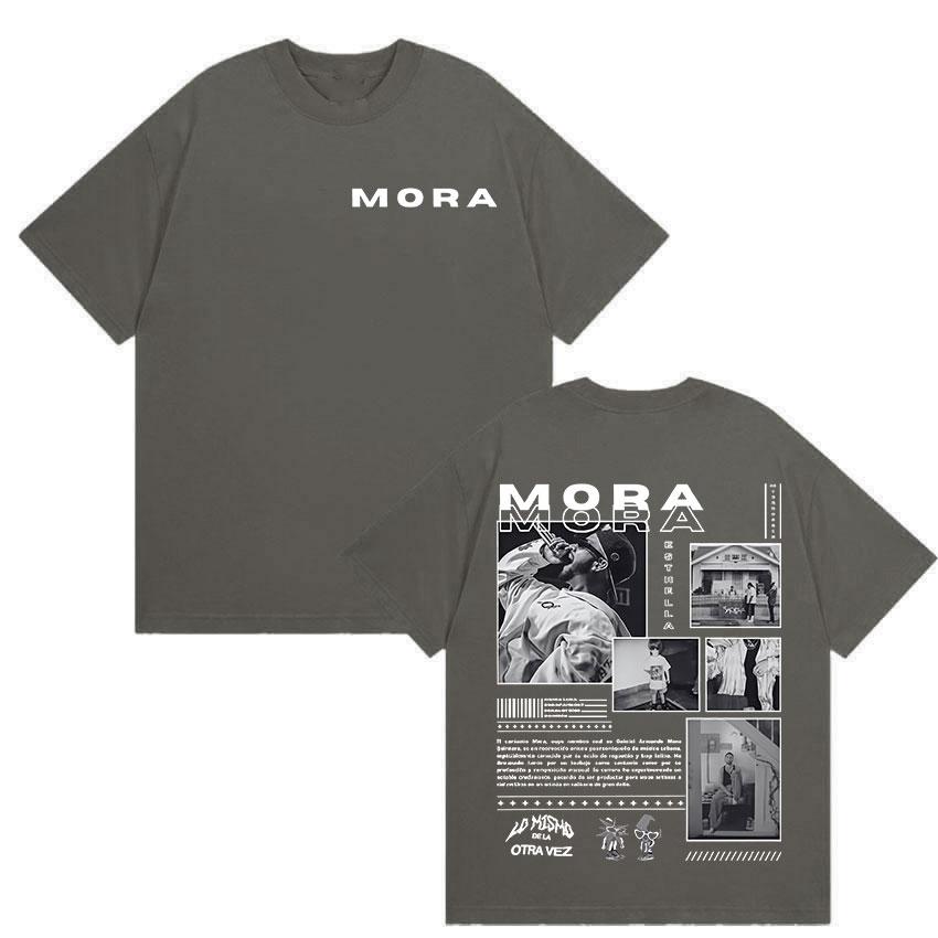 Rapper Mora Album 2025 Graphic T Shirt Unisexs Hip Hop Vintage Fashion ONeck TShirts Casual Oversized Cotton TShirt Streetwear