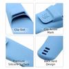2Pcs Practical Silicone Manual Shaver Protector Soft Anti-Scratch Razor Cover Waterproof Safety Razor Case Travel Use