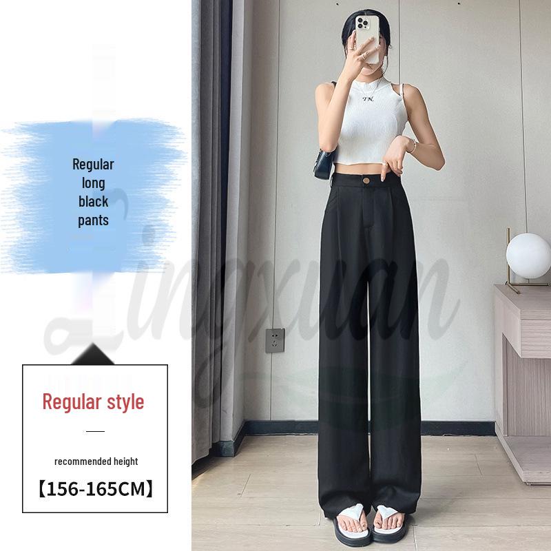 

2026 Summer Women s High-Waisted Linen Wide-Leg Pants Large