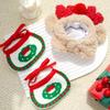 Pet Christmas Costume Reindeer Antler Headband Cosplay Outfit for Dogs Cats Winter Warm Trendy Pet Accessory Christmas Supplies